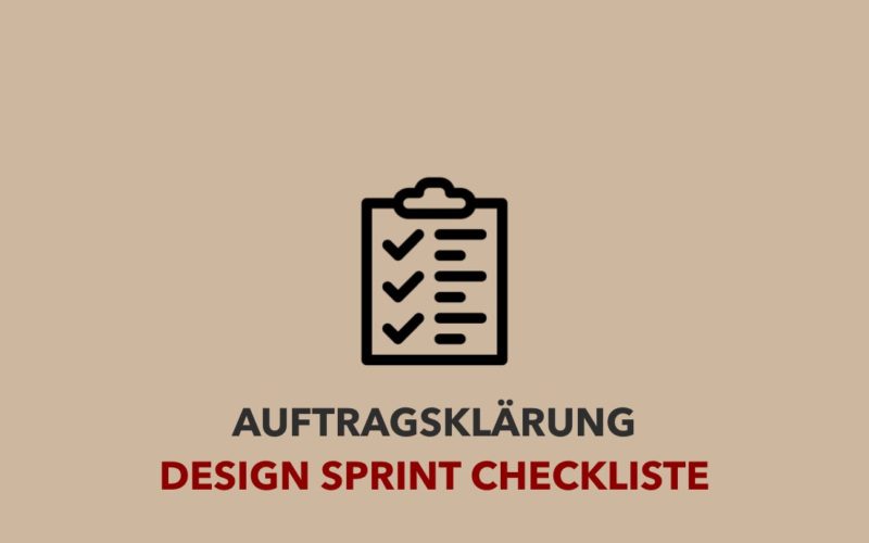 Design Sprint Auftragsklärung